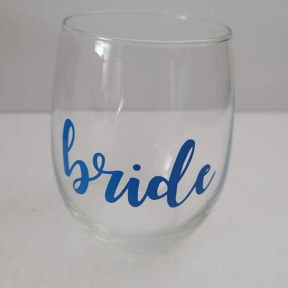 Bride Stemless Wine Glass - Picture 1 of 7